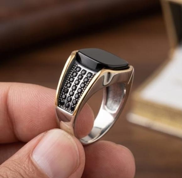 Dark Crown Silver Ring